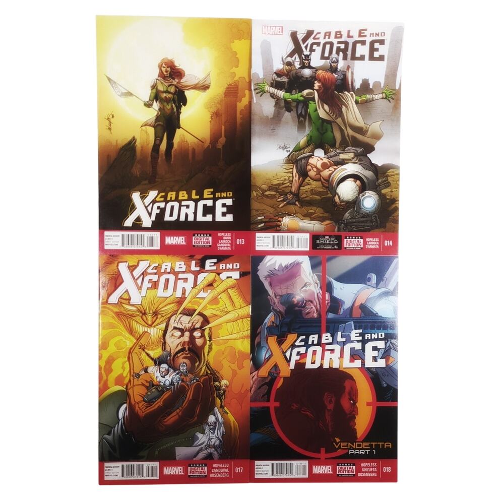 Cable and X-Force #1 #2 #3 #4 Comic Lot Marvel NOW Dennis Hopeless 2013 1-4